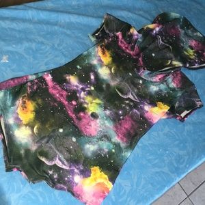 Cosmic hooded romper